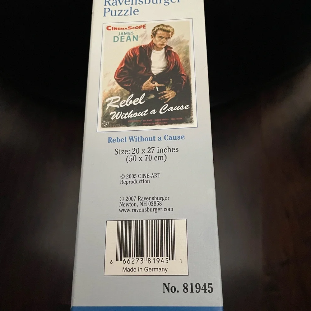 Ravens burger JAMES DEAN Puzzle~~~1000 pc~~~~Rebel Without a Cause - Picture 7 of 7